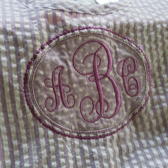 aBc Seersucker Monogram Sundress - Picture 9 of 9